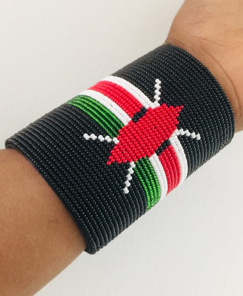 Kenyan flag bracelet