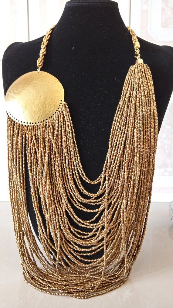 Beaded necklace handmade